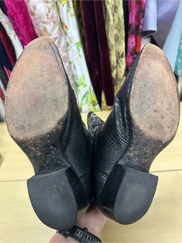 Circle G By Corral Boots Western Black Boots Size 10 EUC - Image 9