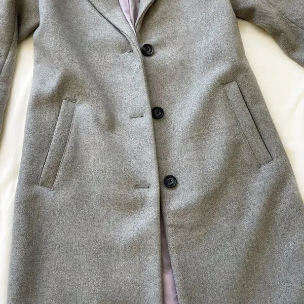 Hollister wool blend grey coat - Image 3