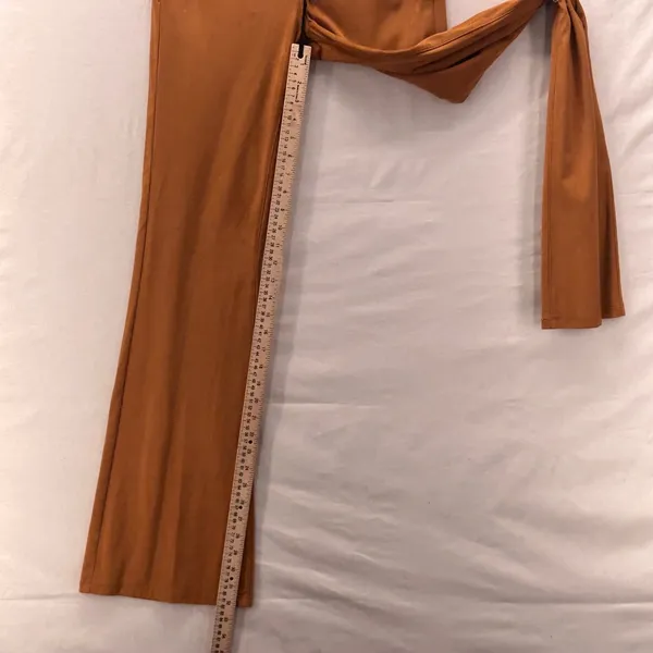 Design Lab x‎ Lord And Taylor Flare Pants Brown Medium - Image 14