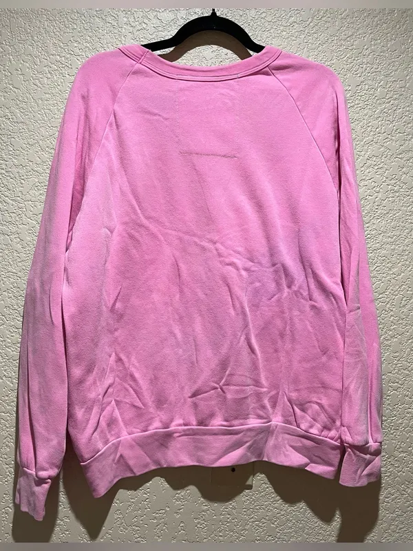 Aviator Nation Bolt Crew Logo Sweatshirt Crewneck Neon Pink Size M - Image 7
