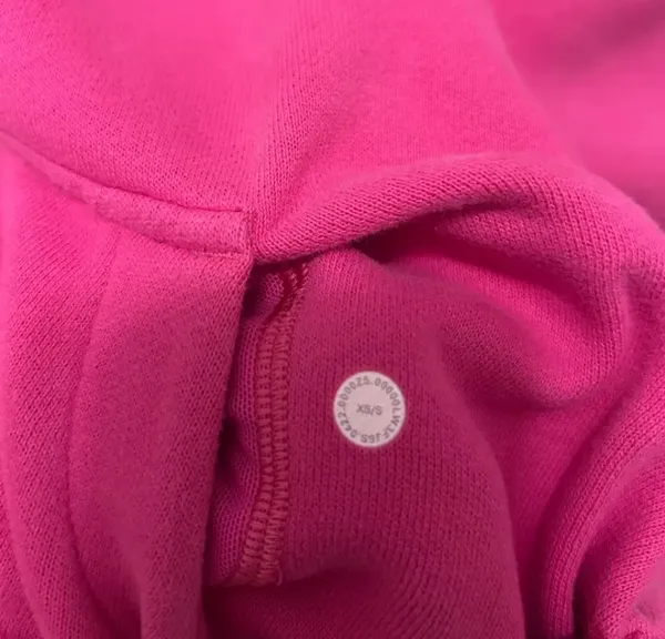 Lululemon full zip cropped scuba raspberry cream - Image 3