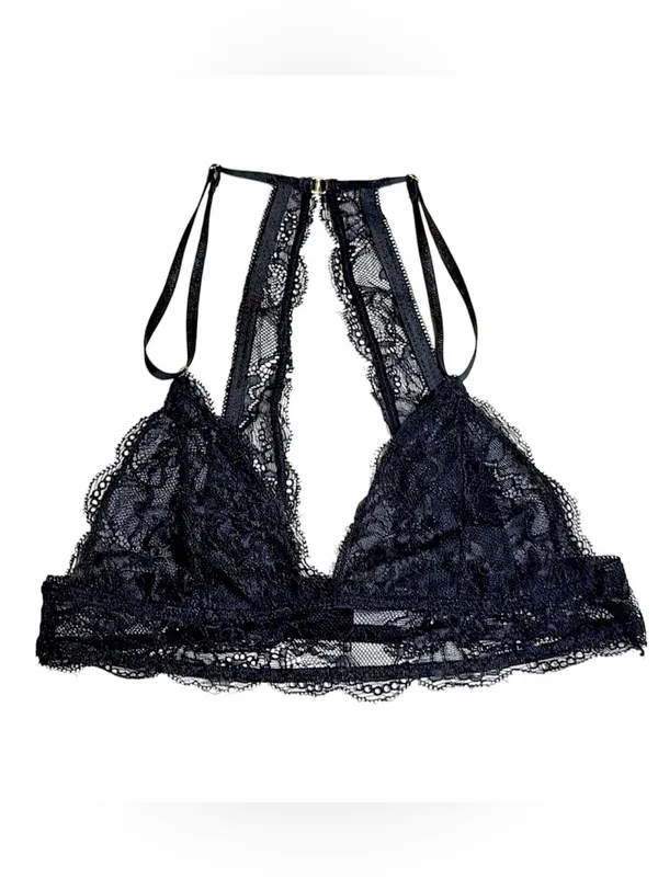 Convertible Black Lace Bralette Sz S NWOT - Image 2