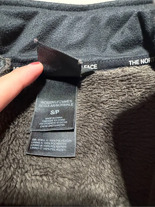 The North Face Dark Brown Plush Full-Zip Fleece Jacket small - Image 7