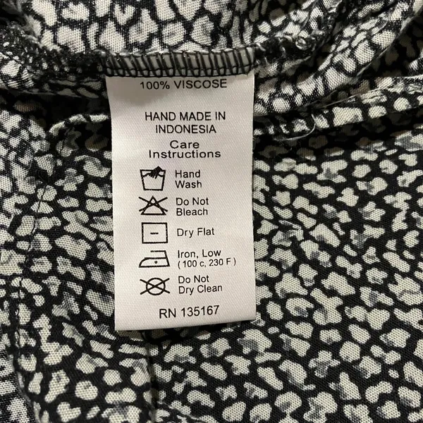Motel Rocks Abstract Midi Skirt Women XS Pebble Print A-Line Monochrome Office Siren Classic - Image 10