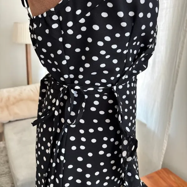 Princess Polly Her Jewel Polka Dot Mini Wrap Dress 6 Homecoming Hoco Rush Party - Image 9