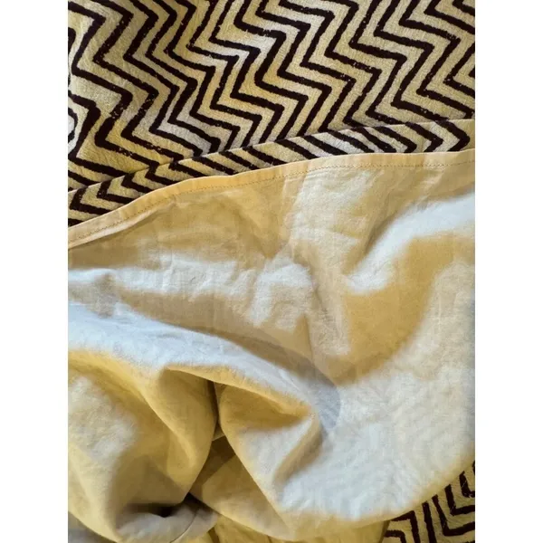 Anthropologie Edme & Esyllte Dress‎ Women 0 Ivory Brown Strapless Hypnotic Maxi - Image 12