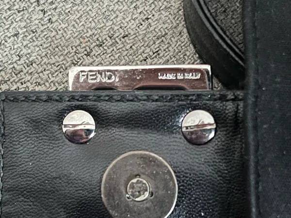 Fendi Vintage mamma baguette neoprene black shoulder bag - Image 11