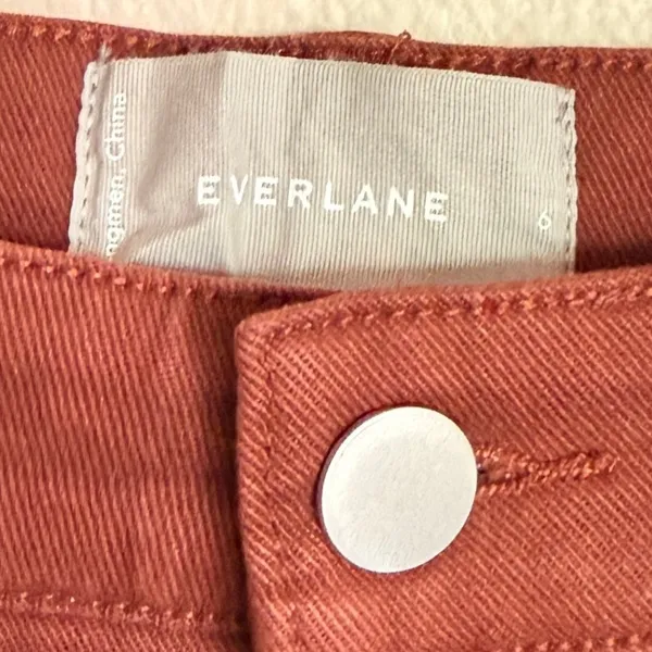 Everlane The Utility Barrel Pant Rosewood Brown Organic Cotton Size 6 NWT - Image 8
