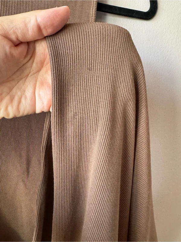 Skims Women’s Chocolate Brown‎ Sleeveless Ribbed Maxi Dress Size Small - Image 4