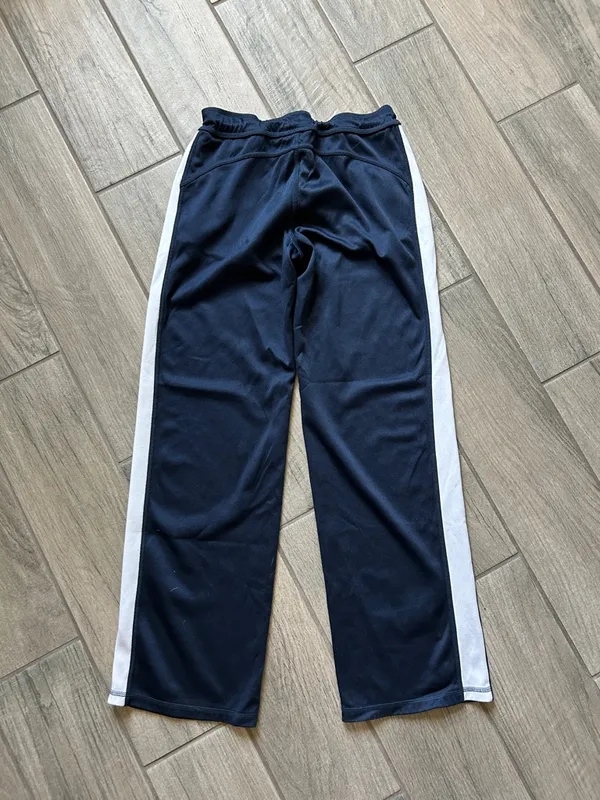 Danskin Now Navy Track Joggers with White Side Stripes - Image 4