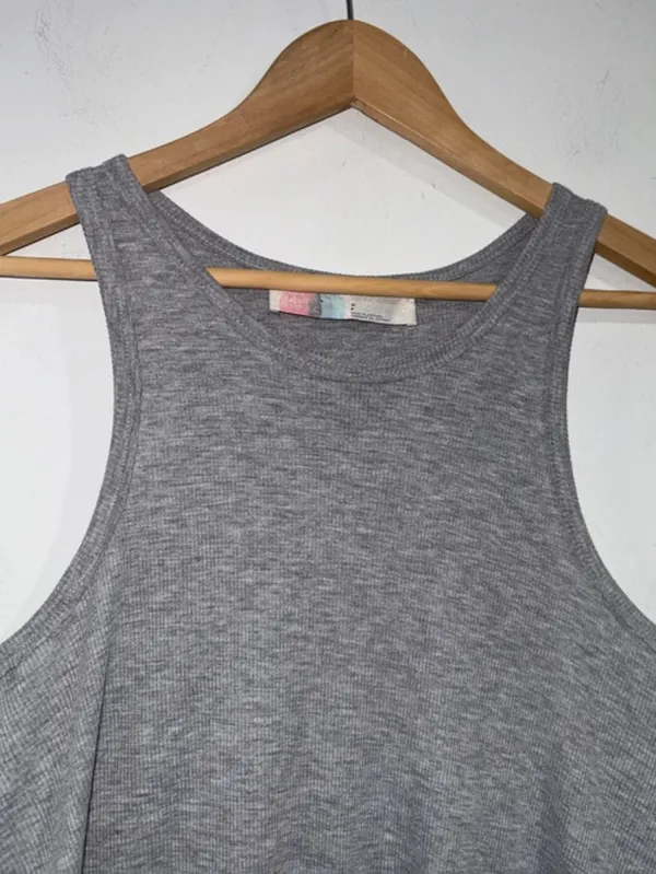 Free People Beach dress tunic soft ribbed gray - Image 4