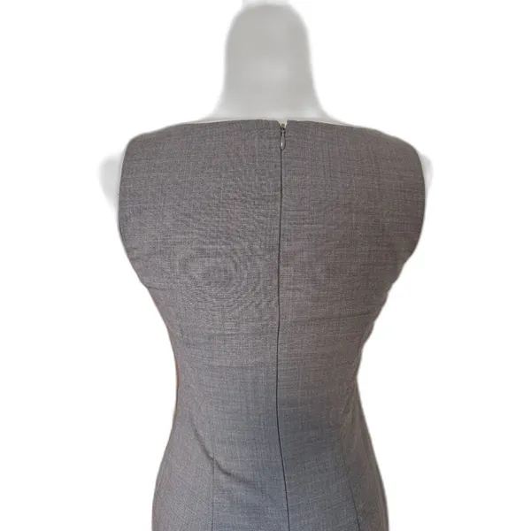 Theory | Wool Knee Length Career Dress Size 2 Office Sleeveless Basic Capsule - Image 4