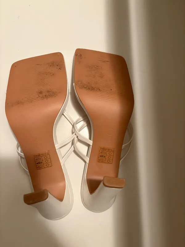 White sandal heels Boohoo - Image 3