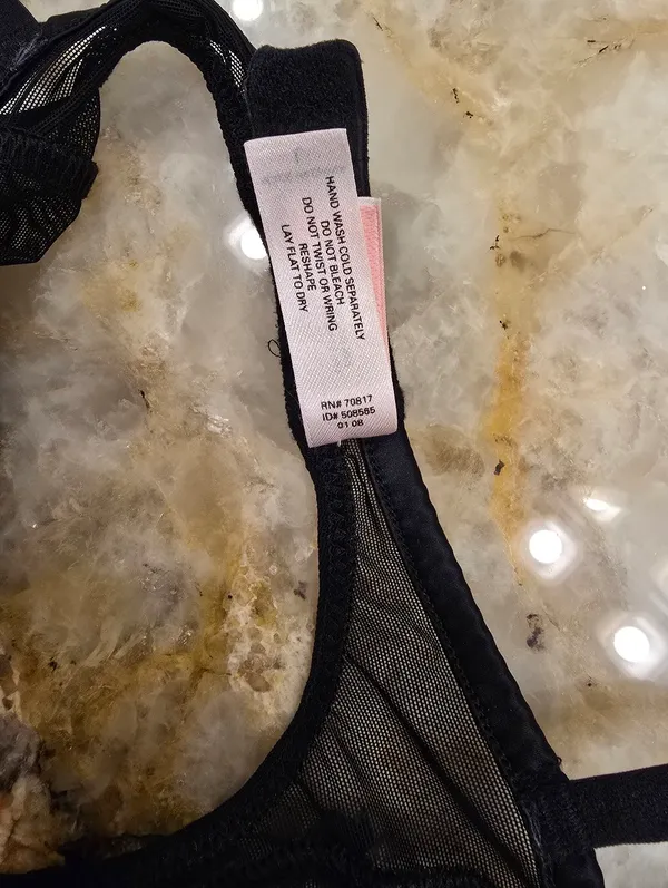 Victoria's Secret Very Sexy Babydoll Mesh Lingerie Chemise Black L - Image 4