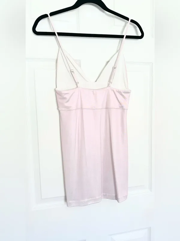 Intimately Free People Look Good Feel Good Mini Dress – Light Pink Metallic – XS - Image 11