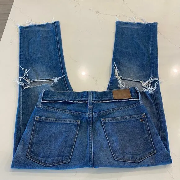 Madewell Retro Crop Bootcut Distressed Jeans Size 25 Tall‎ - Image 6