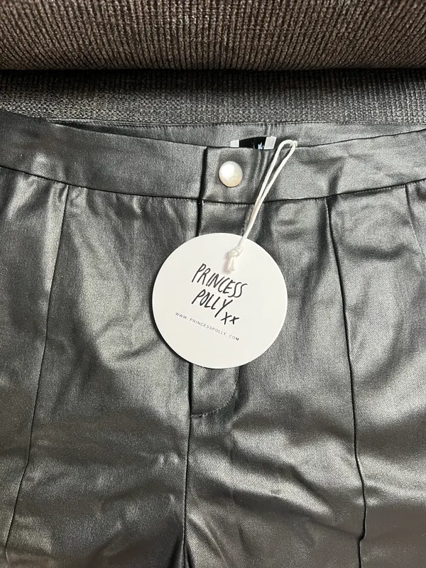 Princess Polly Ryan Fraud Leather Pants Black - Image 5