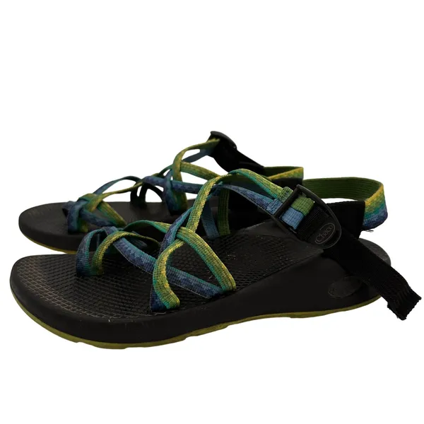 Chaco ZX2 Women's Green & Blue Sports Sandals Size 9 - Image 6