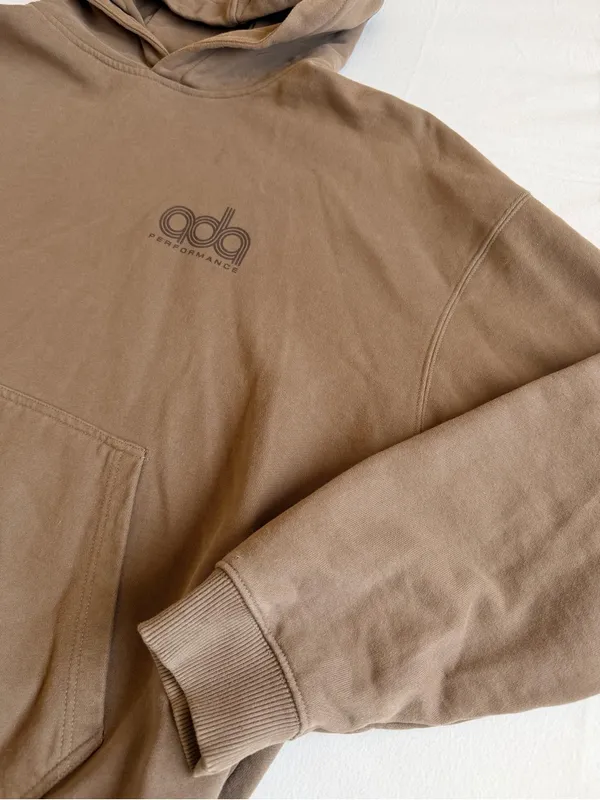 Adanola Performance Oversized Hoodie in Brown - Image 4