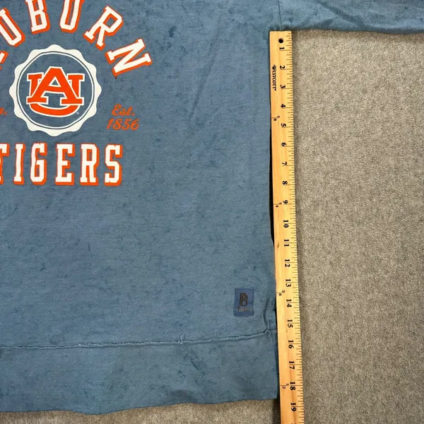 Auburn Tigers Pressbox by Royce Apparel Terry Sweatshirt Women's Medium Distress - Image 7