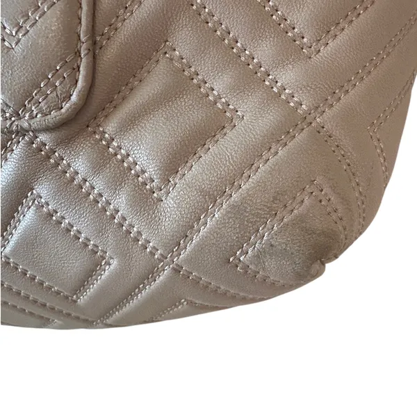 Tory Burch Fleming Quilted Soft‎ Tote Blush Pink Nude Chain Bag - Image 11