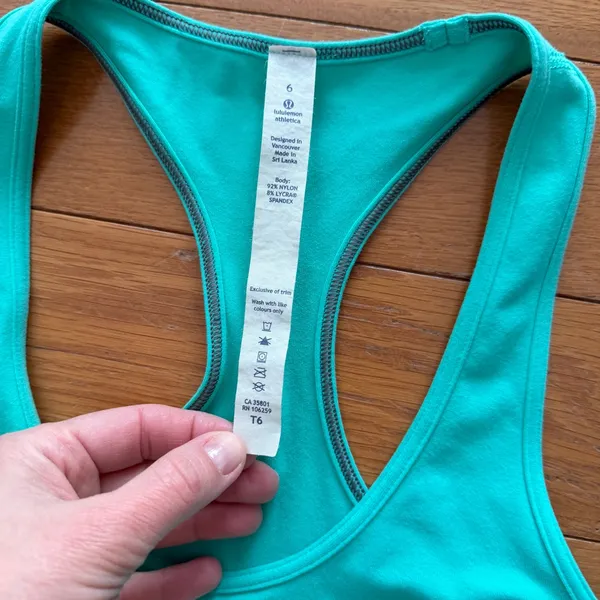 Lululemon Cool Racerback Tank Top Women 6 Bali Breeze - Image 6