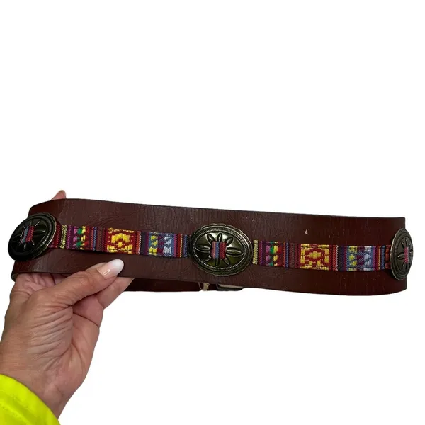 Steve Madden Aztec Brown Belt M/L - Image 11