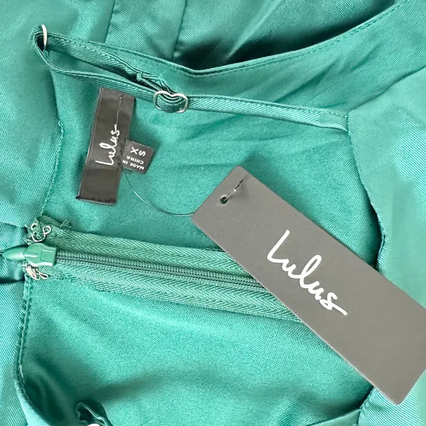 Lulus Broadway Show Emerald Green High-Low Gown Formal Glam Party XS NWT - Image 8
