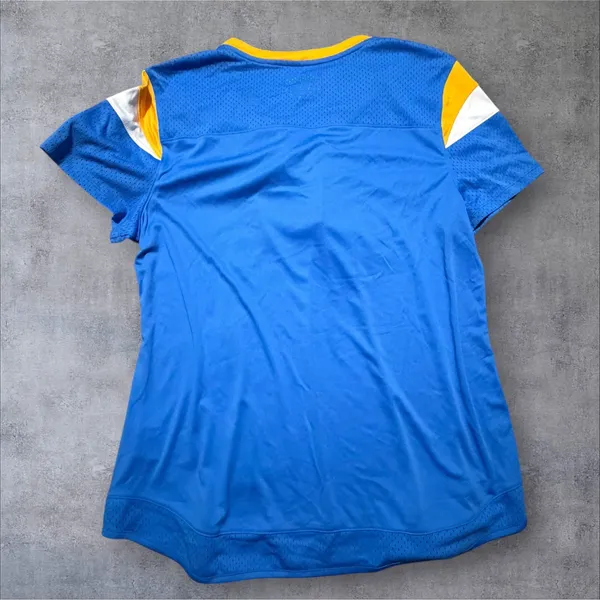 NFL Team Apparel Los Angeles Chargers Lace Up Jersey Top Blue Women XL - Image 2