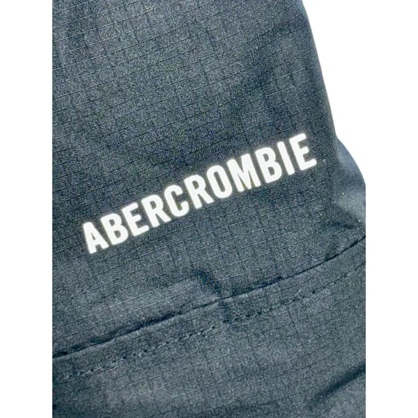 Abercrombie & Fitch Black Sherpa Lined Hooded Parka Jacket Utility Coat Size S - Image 7