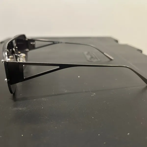 Sojos Black Aviator-Inspired Rimless Sunglasses - Image 5