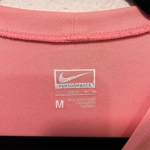*30off3* Nike Women's Training Tee Coral Pink Short Sleeve Size M‎ - Image 4