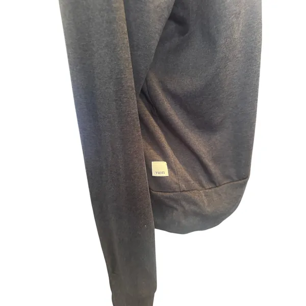 Vuori Daydream Crew Long Sleeve Performance Top Heather Charcoal Gray Size Med - Image 4