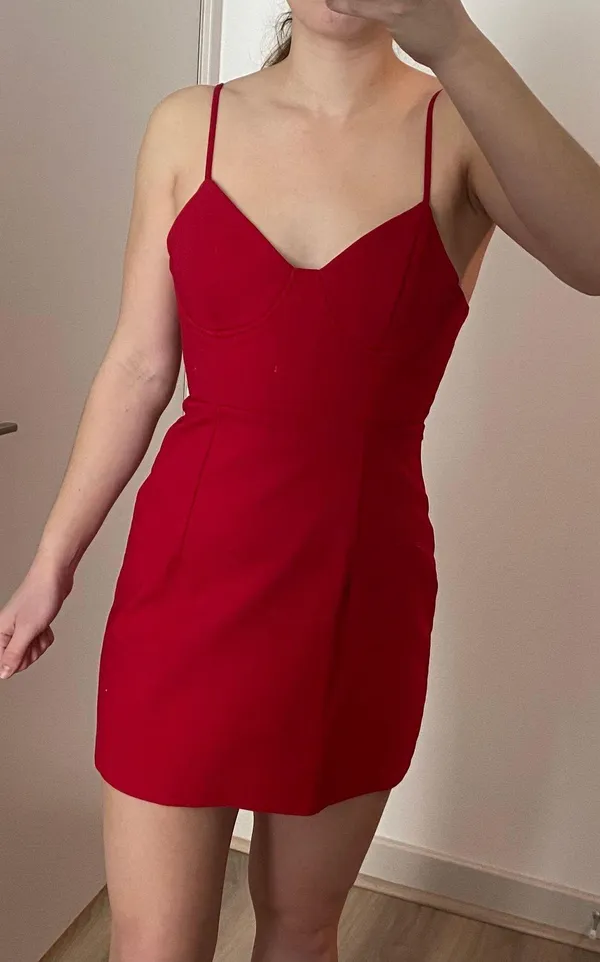 Princess Polly Novella Red Mini Dress - Image 2