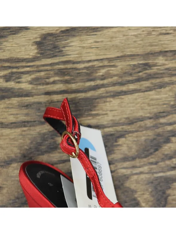 A New Day Rosemary Heels with Memory Foam Insole 94646856 Red 7.5M - Image 10