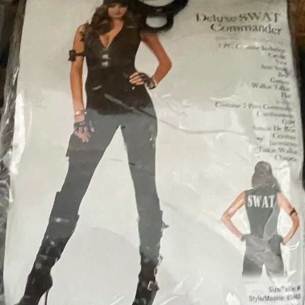 NEW Leg Avenue Sexy Swat Commander Halloween Costume Size Medium - Image 6