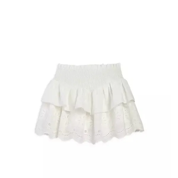 Katie J NYC Ivory Eyelet Mini Skirt - Image 2