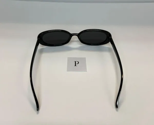 90s Small Oval Black Sunglasses / Small Oval Sunglasses - Image 4