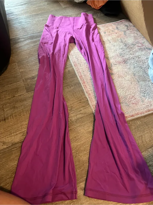 Aerie real me extra bootcut Vibrant Purple Flared Leggings - Image 3