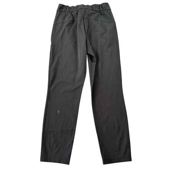 Lululemon On the Fly Pant 7/8‎ Luxtreme Black Drawstring Trousers LW5BPNS Size 4 - Image 4