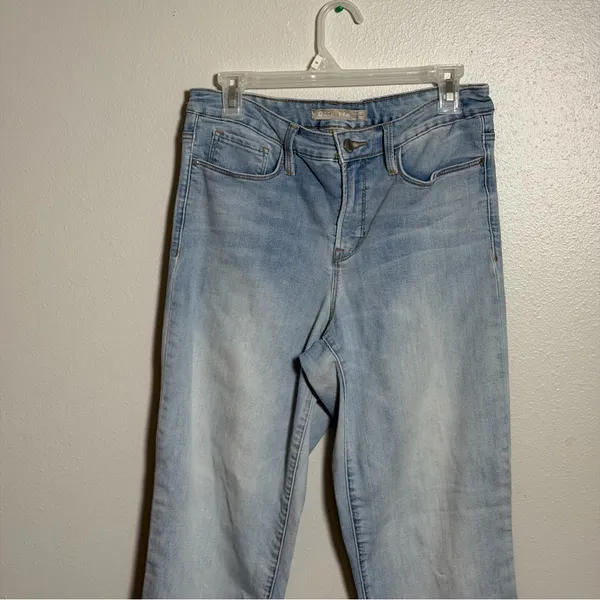 Athleta Women Sculptek Light Blue Denim‎ Straight Ankle Leg Jeans size 10T - Image 2