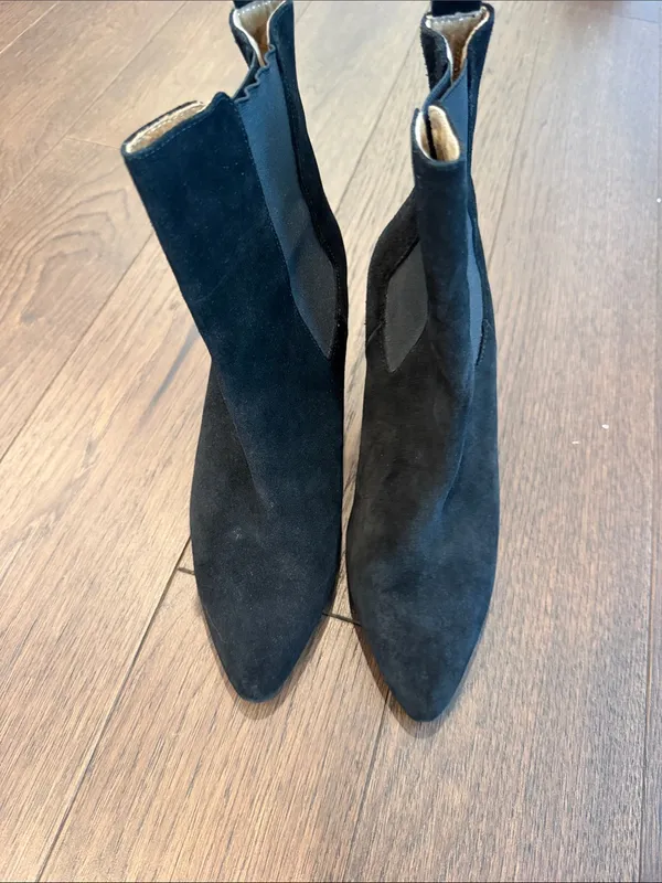 Antonio de Falia Debora Black Boots Size 39 - C36-216 - Image 5