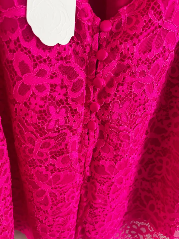 NWT For Love And Lemons Creamsicle Lace Slip Dress - Image 10