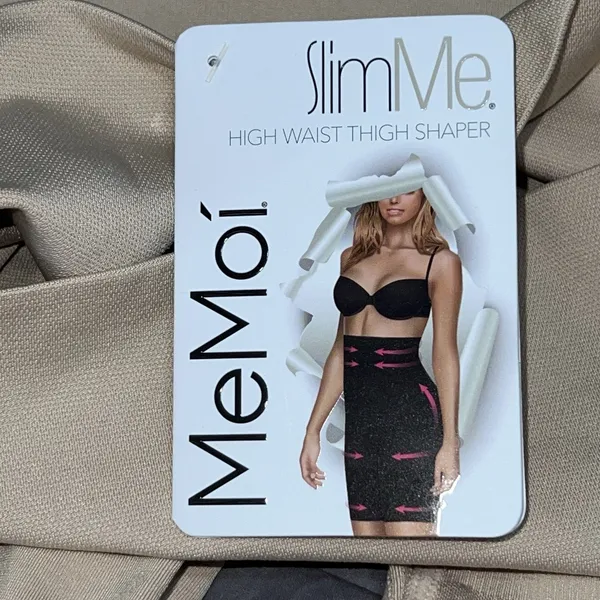 NWT MeMoi SlimMe Women's Large High Waisted Thigh Shaper Nude‎ MSM-108 $28 - Image 5