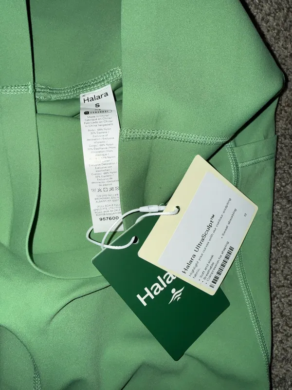 Halara UltraSculpt High Waisted Leggings Green Size S - Image 3