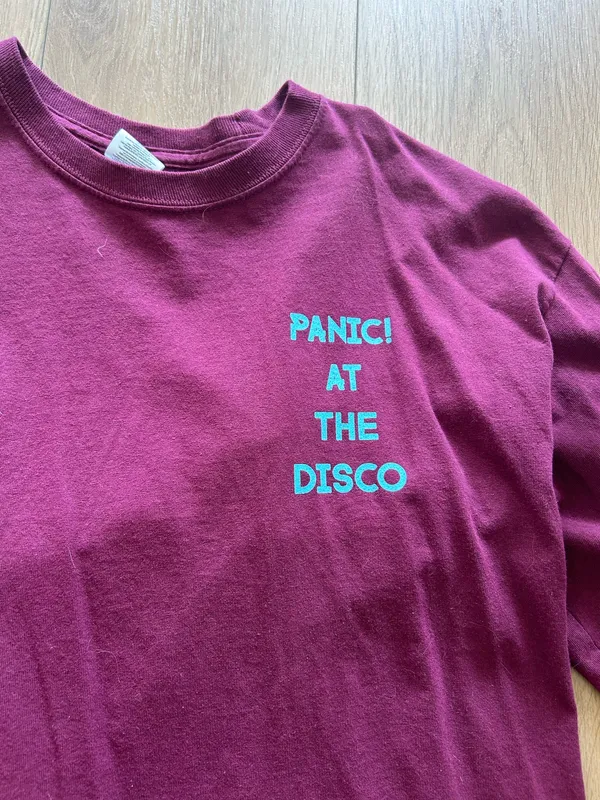 Gildan Panic! At The Disco Maroon Long Sleeve Shirt - Image 3