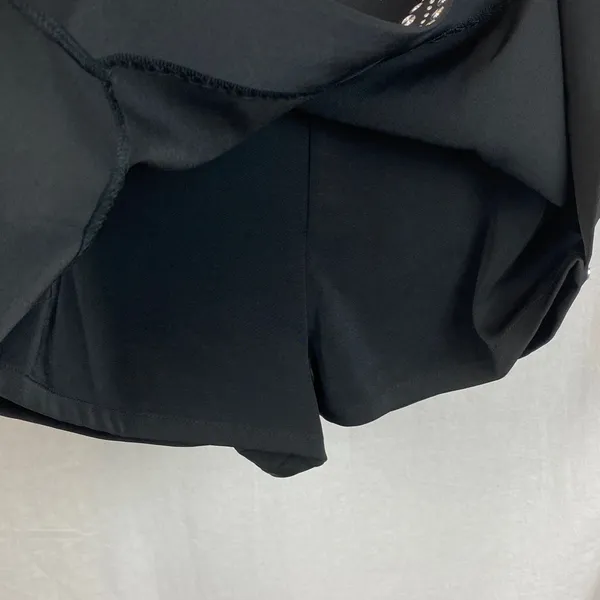 NBD X NAVEN Black Silver Rivet Trim Short Skort Skirt XS - Image 4