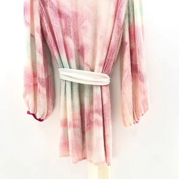 Retrofete‎ Gabrielle Robe Dress in Marble Pink Small - Image 11