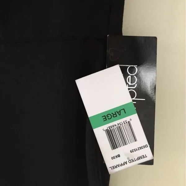 Tempted Apparel Mini Black Sheath Dress Size L - Image 8