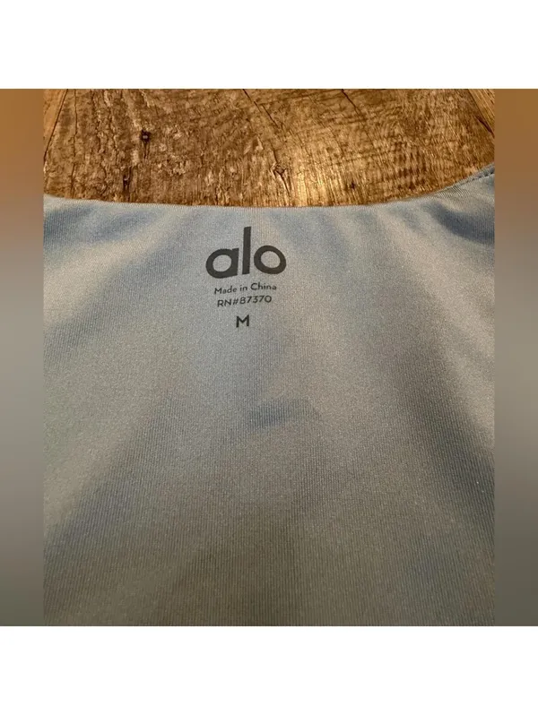Alo Soft Sculpt Long Sleeve Top Mint Green Medium - Image 3